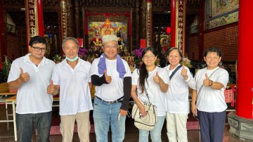 神緣相聚：歡迎高雄天虛宮好朋友來本殿作客參香！